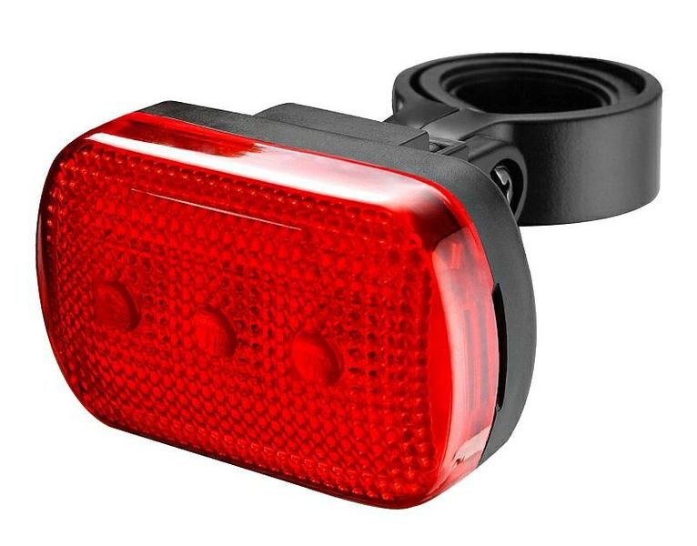 Lampka do roweru tył - 3 LED - do sztycy zdjęcie 1
