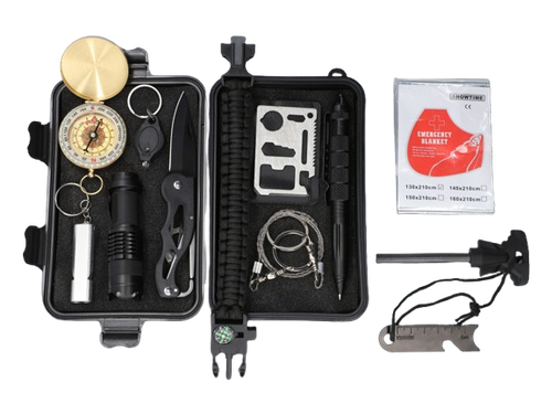 Zestaw przetrwania 12w1 – 34 funkcje | Niezawodny niezbędnik EDC / outdoor na Arena.pl