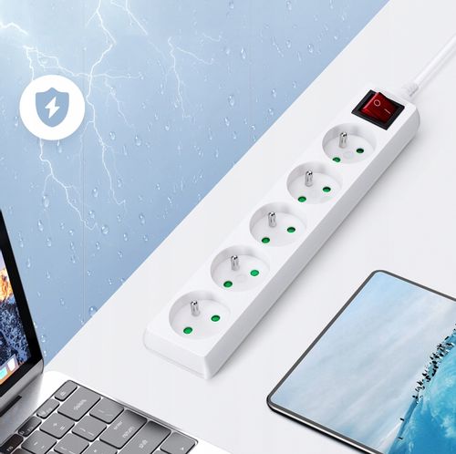 Przedłużacz Listwa Zasilająca 5 Gniazda 1.5M na Arena.pl