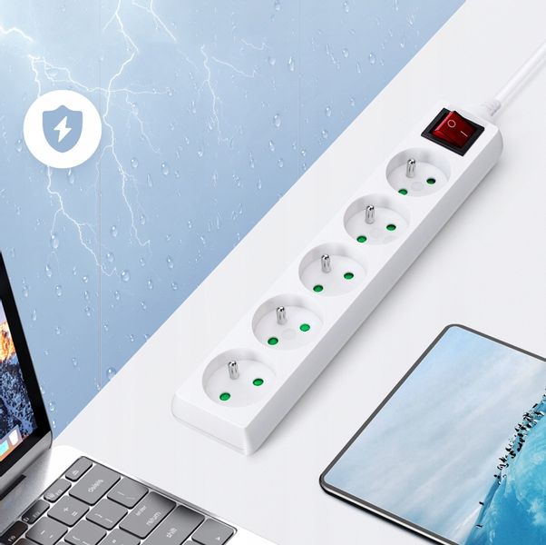 Przedłużacz Listwa Zasilająca 5 Gniazda 1.5M zdjęcie 3