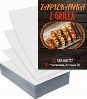 Ulotki A5 reklamowe firmowe 1000szt projekt w cenie ZAPIEKANKA Z GRILLA
