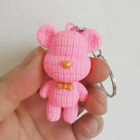 Brelok do kluczy Misiu różowy