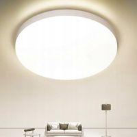 Lampa Sufitowa 36W, 4000K, 4300LM Neutralna Biała, Lampa Łazienkowa IP44