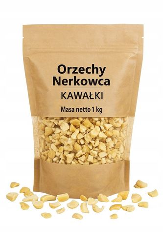 Orzechy nerkowca w kawałkach kawałki 1 kg 1000g NATURALNE PYSZNE NERKOWIEC na Arena.pl