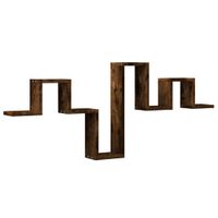 Półka wisząca, przydymiony dąb, 104,5x10x43 cm