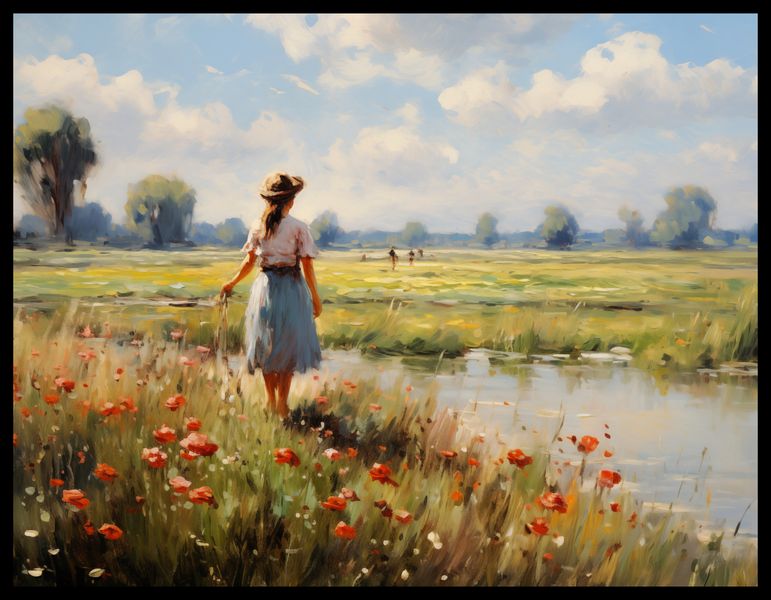 Plakat 65x50cm Wiejski Spokój zdjęcie 2