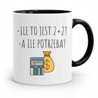 Kubek Czarny Prezent Dla Księgowej Księgowego Z Nadrukiem Ze Zdjęciem