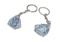 brelok metalowy Św. Krzysztof / JP II trójkąt   10szt