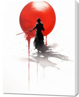 Obraz 70x90cm Samotny Samuraj