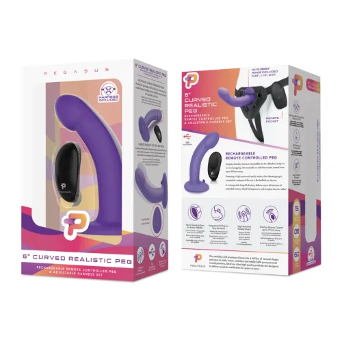 Pegasus - Silikonowy Wibrator Strap-On + Pilot na Arena.pl