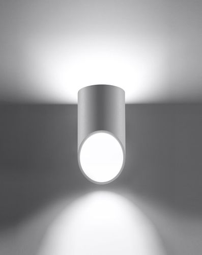 Kinkiet LAMPA ścienna SL.0107 metalowa OPRAWA tuba biała na Arena.pl