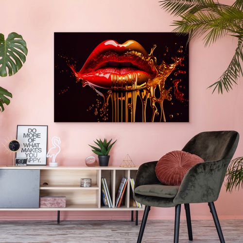 Obraz Ścienny Abstrakcyjne USTA Dekoracja Nowoczesny Wzór 3D 70cm x 50cm na Arena.pl