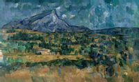 Mont Sainte-Victoire, Paul Cézanne - plakat 29,7x21 cm
