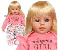 Lalka bobas jak żywa duża 56cm lalki interaktywna mówi śpiewa 2języki uczy