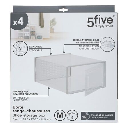 Stojak na buty Stak transparentny na Arena.pl