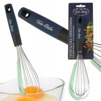 KUCHENNA TRZEPACZKA NIERDZEWNA Z SILIKONOWĄ ZBIERACZKĄ UBIJACZKA DO JAJEK