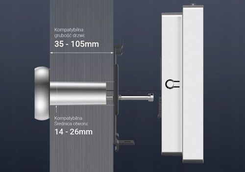 Wizjer Elektroniczny WiFi EZVIZ HP2 WiFi z Kamerą i Ekranem LCD Srebrny na Arena.pl