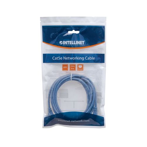PATCH CORD CAT6 UTP 1,0M NIEBIESKI INTELLINET 100% MIEDŹ na Arena.pl