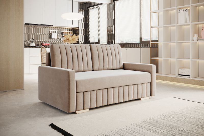 Sofa 2 osobowa ETNA rozkładana pojemnik na pościel zdjęcie 1
