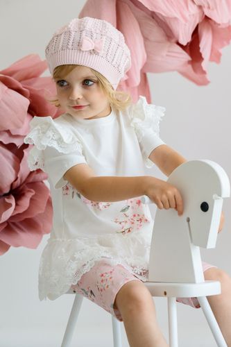 Jamiks JOYA beret + komin dla dziewczynki fuksja 48-50 na Arena.pl