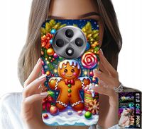 ETUI DO OPPO RENO12 F / 12FS 5G - PIERNIK, CUKIERKOWE WZORY ŚWIĘTA + SZKŁO