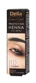 Delia Cosmetics Henna do brwi 1.0 Czarna  1szt