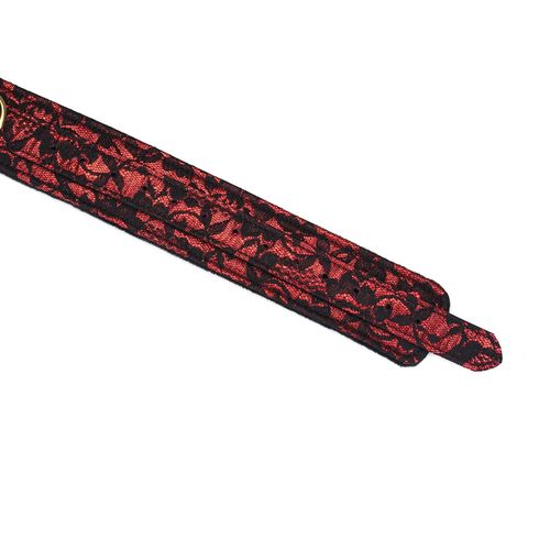 victorian garden lace and velvet thigh cuffs m/l liebe seele na Arena.pl