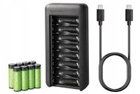 Akumulatory AA NiMH Amazon Basics z ładowarką na 8 gniazd