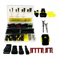 Zestaw gniazd i wtyczek kostka wtyk hermetyczne samochodowe 352sztuk