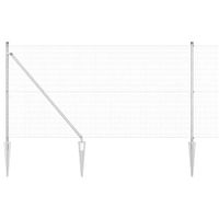 Ogrodzenie z słupkami Srebrny 1.4 x 50 m Stal