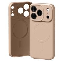 etui mercury semi-silicone magsafe do    iphone 17 pro różowo-piaskowy