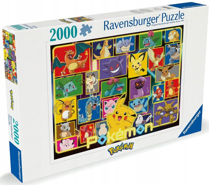 Puzzle Ravensburger 2000 elementów Pokémon zdjęcie 1