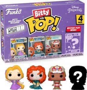 funko bitty pop! disney princess rapunzel 2cm 4pak zdjęcie 1
