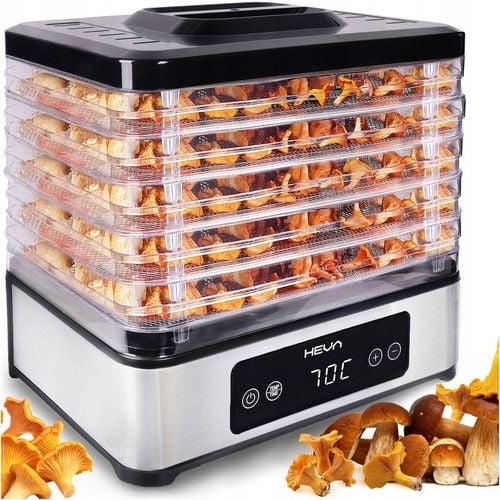 Suszarka do grzybów owoców 450W +TIMER REGULACJA +6 SIT ZE STALI na Arena.pl