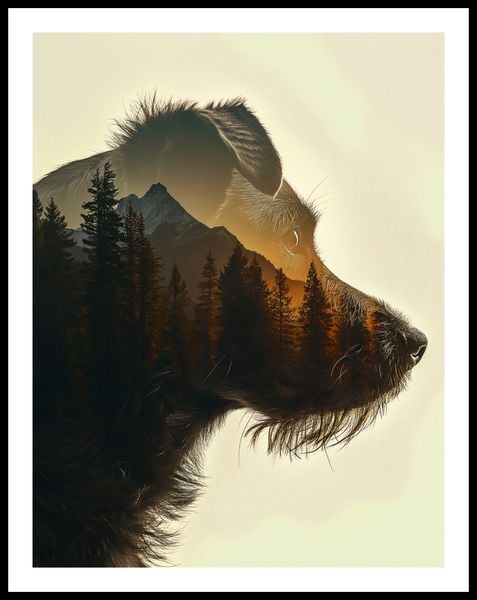 Plakat 50x65cm Psi Duch Lasu zdjęcie 3