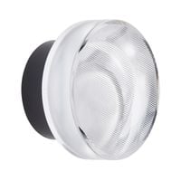 Lampa ścienna CARMELLO LED transparentna czarna 13,5 cm