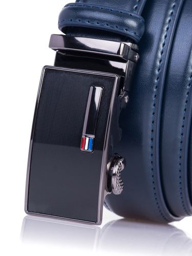 Pasek Męski do garnituru GRANATOWY Automat spodni na Arena.pl