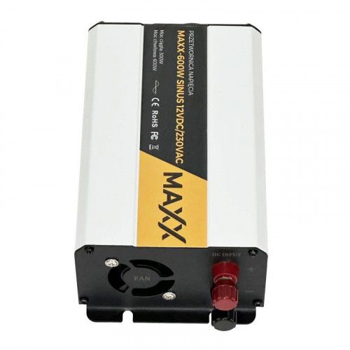 PRZETWORNICA NAPIĘCIA MAXX CZYSTY SINUS 12V 300W zdjęcie 2