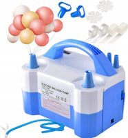 Pompka Elektryczna do Balonów 2 Dysze do Pompowania Dmuchania Szybka Mocna