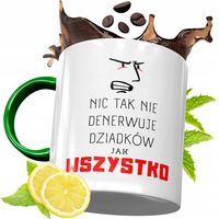 Kubek Zielony Dla Dziadka Na Prezent Urodziny Z Nadrukiem Ze Zdjęciem