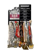 Wieszak na medale i numery startowe REKORDY TRIATHLON twoje imię  332.1