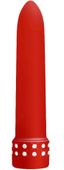 Ozdobny Mini Wibrator Z Cyrkoniami Diamond Silk Red