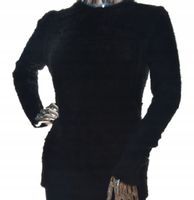 Damski sweter damska bluzka typu alpaka UNI czarny