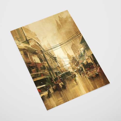 Plakat miasto abstrakcja 70x100 cm na Arena.pl