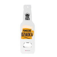 otwieracz drewniany "pomocnik dziadka". kolor biały , rozmiar