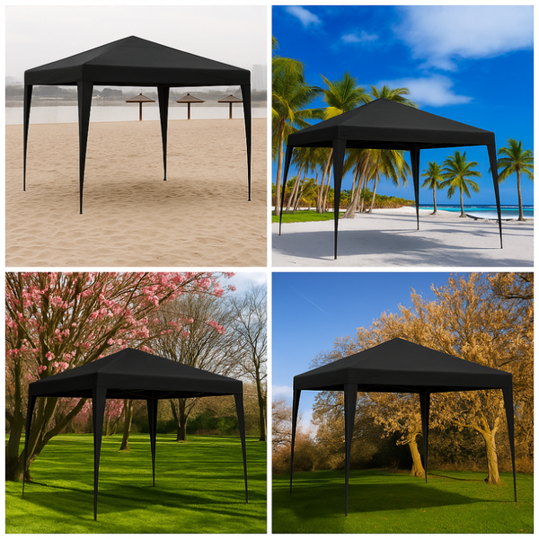 Pawilon ogrodowy czarny zdjęcie 7