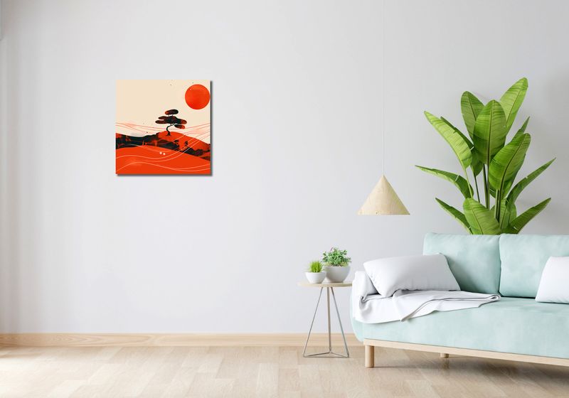Obraz 50x50cm Czerwone Pustynne Pejzaże zdjęcie 2
