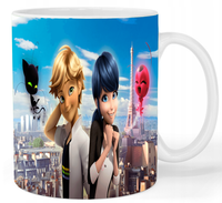 Kubek ceramiczny Biedronka i Czarny Kot - Miraculous