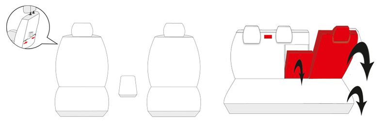 Skoda Octavia III od 2013 Pokrowce dopasowane na miarę zdjęcie 6