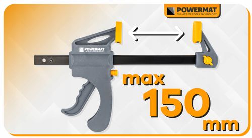 ŚCISK STOLARSKI ZACISK DŹWIGNIOWY 150x60 MM SZYBKOZACISKOWY AUTOMATYCZNY na Arena.pl